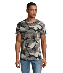 Camiseta personalizable Camuflaje Hombre Manga Corta Cuello Redondo